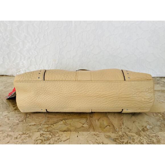 Coach Vintage Hamilton sand Small/mini baguette pebble Leather bag Y2K 5052 - Picture 6 of 10